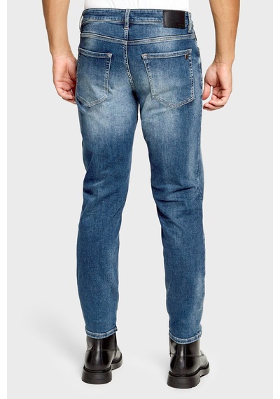 Boss Logolu Pamuklu Slim Fit Normal Bel Jeans Erkek Kot Pantolon 50570878 431 Lacivert