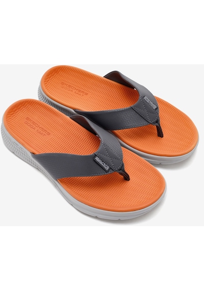 Skechers Skechers Go Consistent Sandal - Synthwave Erkek Gri Parmak Arası Terlik 229035 Gyor Gri