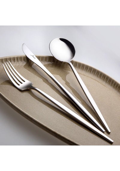 Jumbo 9000 Mat 84 Parça 12 Kişilik Çatal Kaşık Bıçak Takımı Çelik