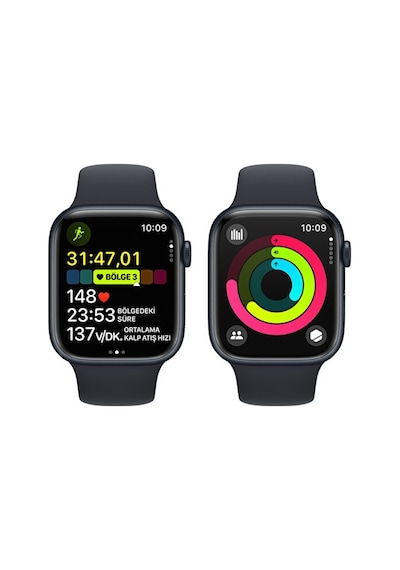 Apple Watch Series 9 GPS 45 MM Alüminyum Kasa Spor Kordon S/M Akıllı Saat (Apple Türkiye Garantili) Apple Watch Series 9 GPS 45 MM Alüminyum Kasa Spor Kordon S/M Akıllı Saat (Apple Türkiye Garantili)