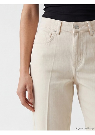 Lcw Vision Ekru Barrel Fit Kadın Jean Pantolon