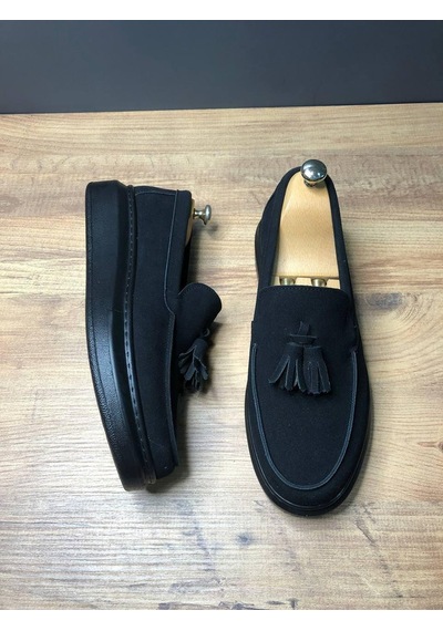 Ay Mood Slw154 Blaze Bağcıksız Püsküllü Süet Erkek Günlük Spor Klasik Ayakkabı Sst - Siyah St Siyah Ay Mood Slw154 Blaze Bağcıksız Püsküllü Süet Erkek Günlük Spor Klasik Ayakkabı Sst - Siyah St Siyah
