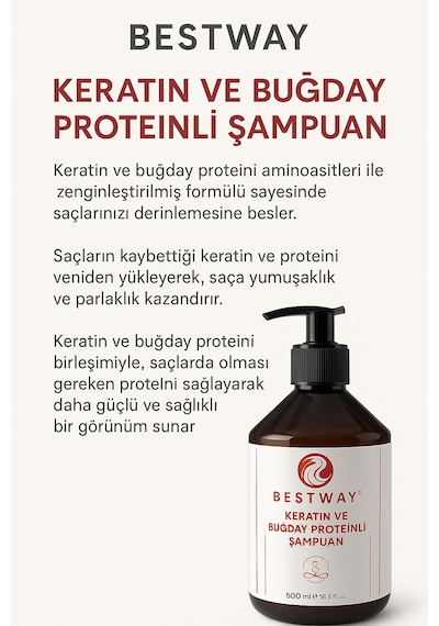 Bestway Keratin Ve Buğday Proteinli Şampuanı