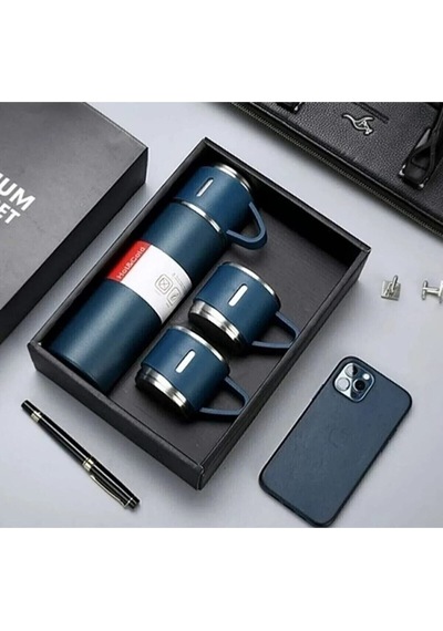Vacuum Flask Set Üç Bardaklı Termos Seti