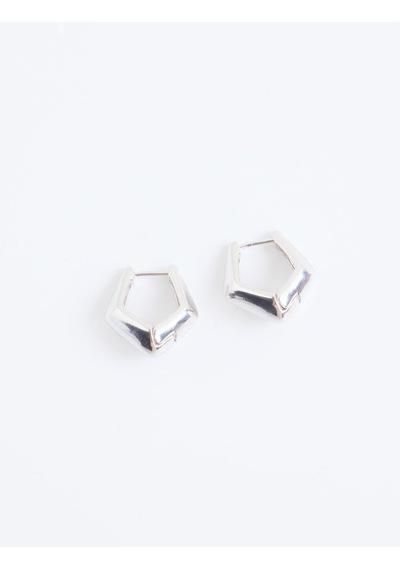 Jimmy Key Jimmy Key Gümüş Rengi Geometrik Figürlü Zarif Küpe 6sw438041161