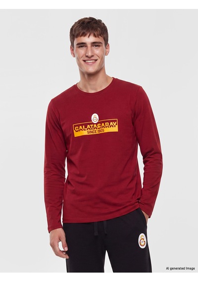 Lc Waikiki Lc Waıkıkı Kırmızı Galatasaray Baskılı Erkek Pijama Takımı