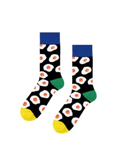 Carnaval Socks Yumurta Desenli Renkli Çorap Çok Renkli