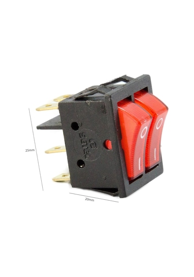 Anahtar Ikili Işıklı 6 Bacak  Fs-75