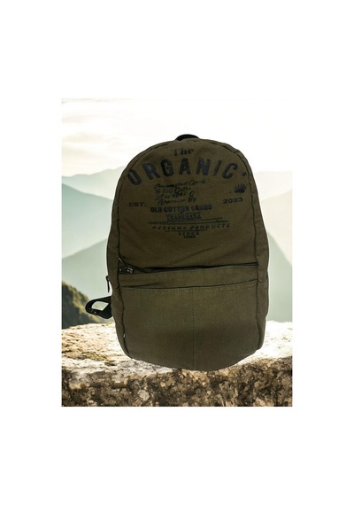 Old Cotton Cargo Kaliteli Tek Bölmeli Vintage Disayn Sırt Gezi Çantası Zermatt Bag 5122 Koyu Yeşil