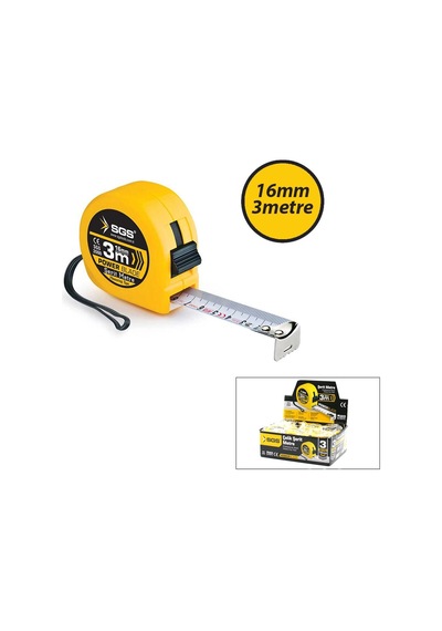 12 Adet 3mt X 16mt Stoplu Şerit Metre 5468 Standart