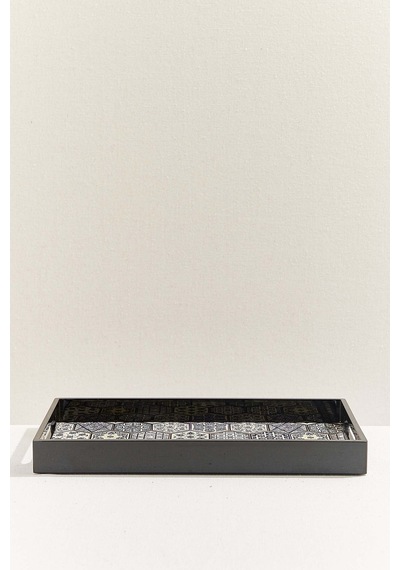 Pasabahce Çinili Tepsi 35x18x3.5 Cm - 1 Adet Cok Renkli