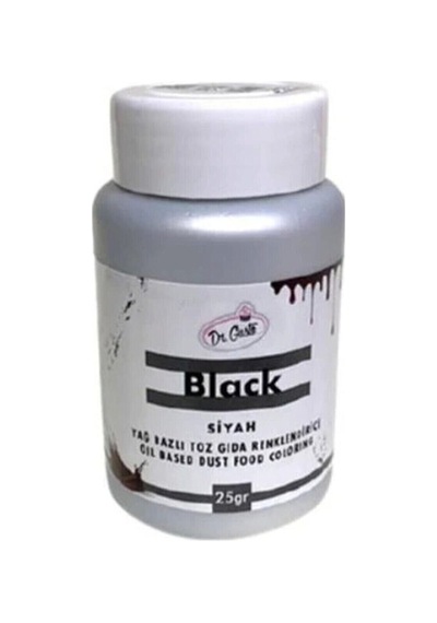 Dr Gusto Siyah Yağ Bazlı Toz Gıda Boyası 25 Gr