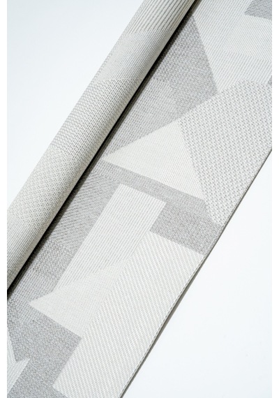 Modern Gri Geometrik Desenli Krem Sisal Halı Dokuma Salon Ve Mutfak Halısı Çok Renkli