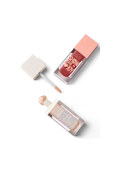 Pastel Show By Mix & Match Glow Liquid Highlighter 72 & Joy Liquid Blush 55 Pembe