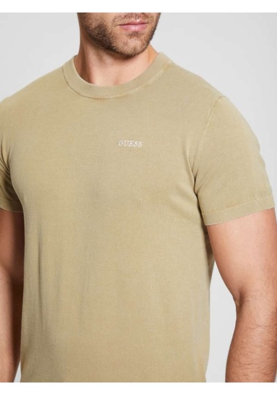 Cornell Washed Ss Erkek Kazak Bej