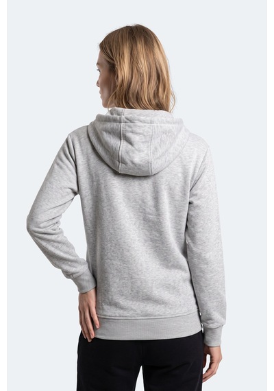 Slazenger Kıron I Kadın Kapüşonlu Gri Sweatshırt