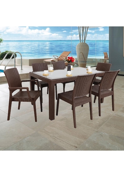 Depootoptan Mandella Elit Rattan 90 x 150 CM 2 Elit Koltuk 4 Elit Sandalye Camlı M (397462694) Depootoptan Mandella Elit Rattan 90 x 150 CM 2 Elit Koltuk 4 Elit Sandalye Camlı M (397462694)