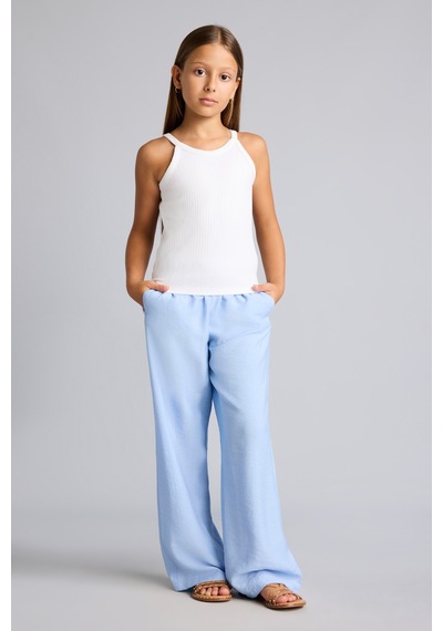 Defacto Straight Wide Geniş Paça Cepli Krinkıl Viskon Pantolon Kız Çocuk G0612a826spbe196 Mavi-be196 Defacto Straight Wide Geniş Paça Cepli Krinkıl Viskon Pantolon Kız Çocuk G0612a826spbe196 Mavi-be196