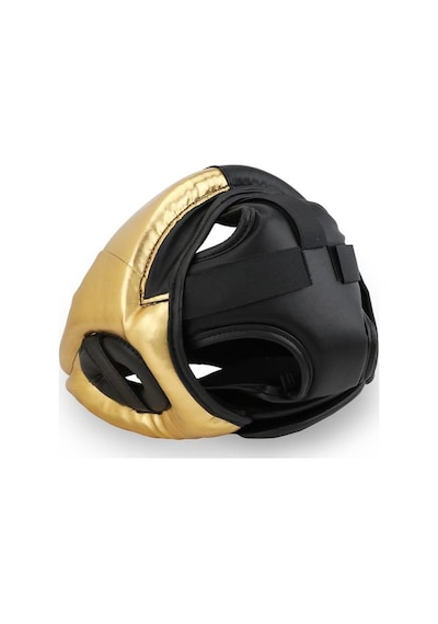 Titan Sport Yüz Korumalı Boks Kaskı , Siyah - Altın Gold Model Çok Renkli