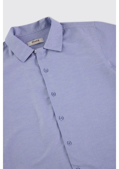 Panço Erkek Çocuk Mavi Oxford Gömlek 2421BK06004