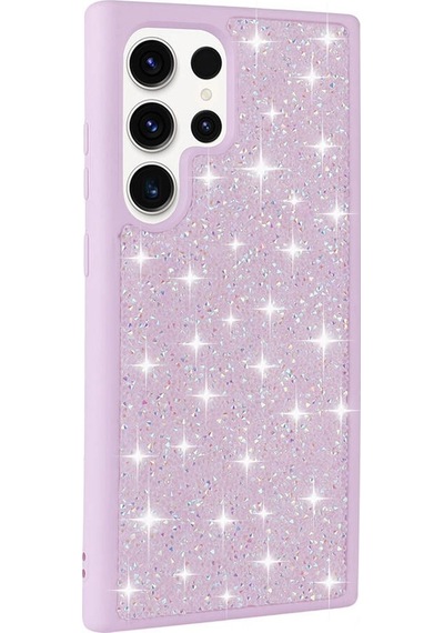 Galaxy Uyumlu S23 Ultra Kılıf Parlak Taşlı Tasarım Pırlanta Kılıf