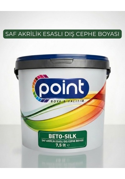 Beto-sılk - İpeksi Mat, Saf Akrilik Esaslı Dış Cephe Boyası Bw000 Beyaz, 7,5 Litre