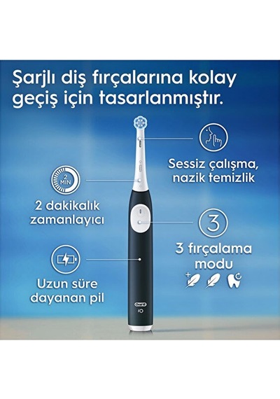 Oral-b İo Siyah Yeşil 2 Şarjlı Diş Fırçası Seti