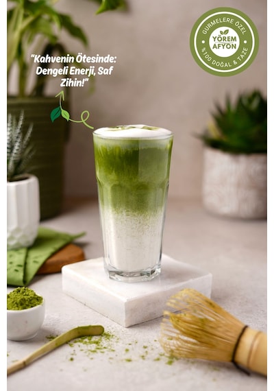 Yörem Afyon Doğal Antioksidann Ve Sükûnet Kaynağı Odakk Ve Dinginliğin Kadim İksiri Saf Matcha Tozu, Macha 60gr.