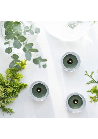 Kokulu Tealight Mum, Koyu Yeşil, 3.5 Saat, 30 Adet, Çam Ve Yosunun Acı Kahverengi