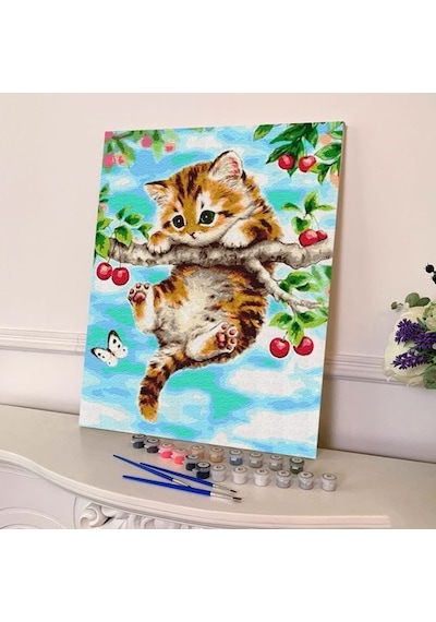 Sayılarla Boyama Seti 40 X 50 Cm Tuval Şasesine Gerili Yaramaz Y