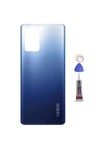 Oppo A74 Mavi Arka Kapak Batarya Kapağı Pil Kapağı Yapışkan Ve Sökme Aparatıyla Beraber Full Set Mavi