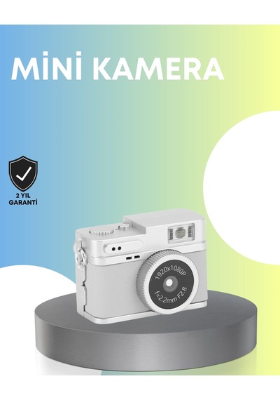 Mey İthalat Mini Retro Dijital Kamera 1080p Full Hd Dahili 128gb Hafızalı