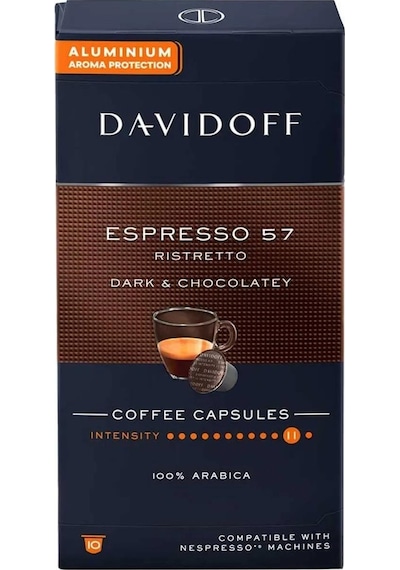 Davidoff Espresso 57 Ristretto Dark & Chocolatey Kapsül Kahve 10 x 10'lu