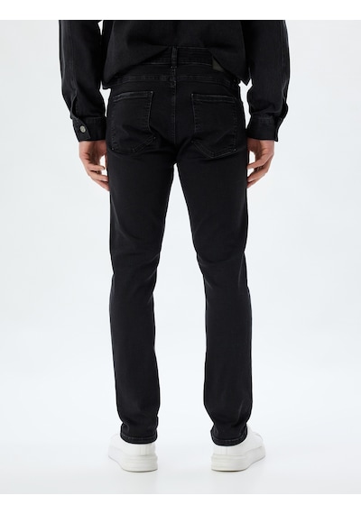 Koton Düğmeli Standart Bel Slim Fit Kot Pantolon - Brad Jean Siyah 5wam40057ıd Siyah
