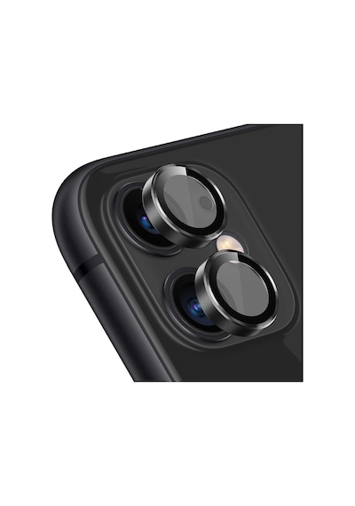 Buff Apple iPhone Uyumlu 12  Paket - 2x5d Ekran Koruyucu + Şeffaf Kılıf + Lens Koruyucu Glass