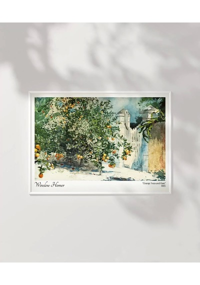 Çerçevesiz Poster Winslow Homer Portakal Ağacı Ve Geçit