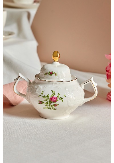 Karaca Vintage Rose Şekerlik 12 Cm Çok Renkli
