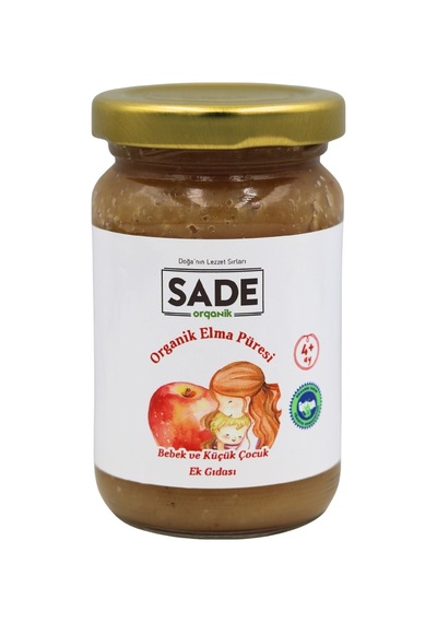Sade Organik Elma Püresi 100 Gr. 100 G