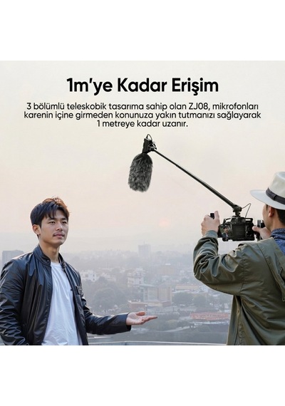 Ulanzi Zj08 Cold Shoe Mikrofon Uzatma Kolu Ayarlanabilir Boom Arm - S008