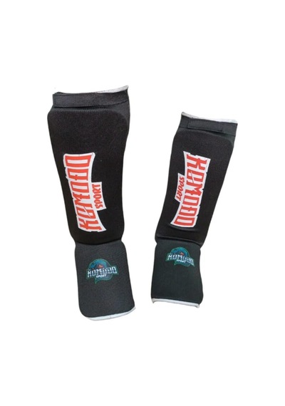 Komodo Sportkick Boks & Muay Thai Bez Kaval Ayaküstü Koruyucu Siyah