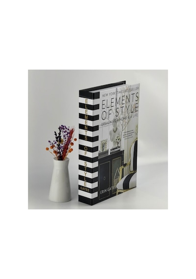 Bak Gel Al Kitap Görünümlü Dekoratif Kutu, Iskandinav Tarzı Kitap Şeklinde Saklama Kutusu, Ev Dekorasyonu, Modern Ev Dekorasyonu- Element Of Style - Dvdktpkt005