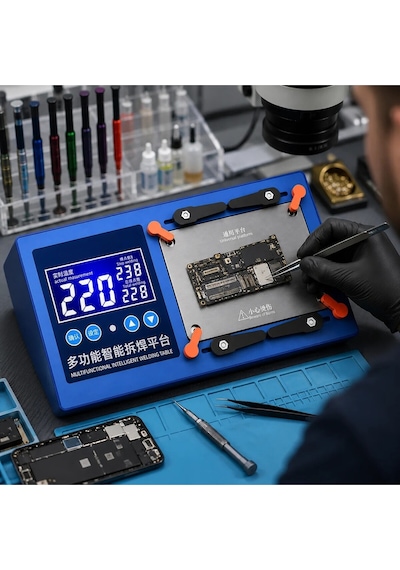 Çok Fonksiyonlu Akıllı Anakart Ön Isıtma Ve Lehimleme Platformu İphone X-17 Uyumlu Tamir İstasyonu