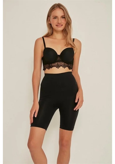 Ang Butik Siyah Mı 3005 Soft Uzun Paçalı Boxer Korse