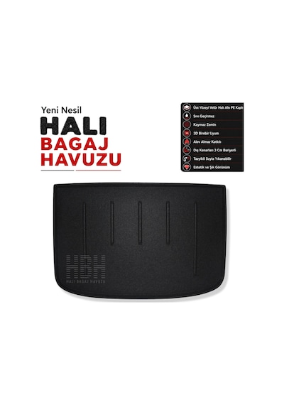 Audi A1 Sportback Halı Bagaj Havuzu 2010-2018 Arası