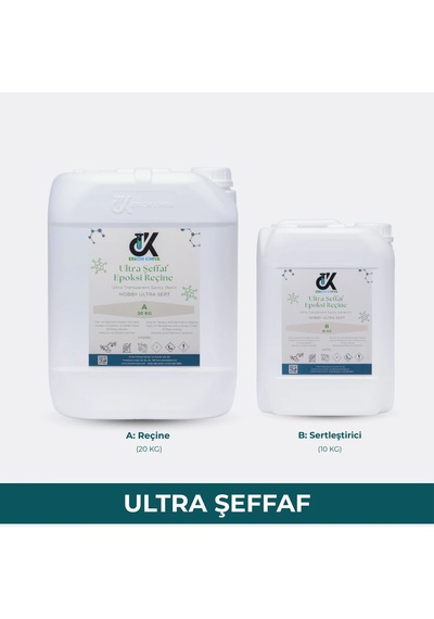 Erkon Kimya Ultra Sert Şeffaf Hobby Epoksi 30 Kg