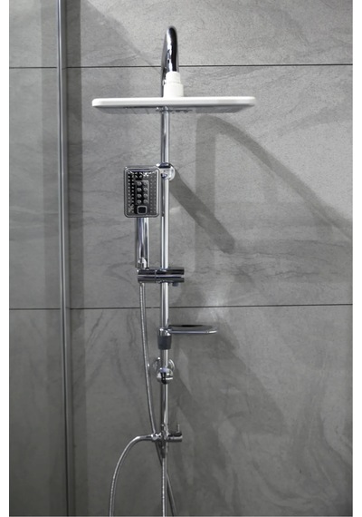 Lüx Beyaz Alaska Robot Tepe Yağmurlama Banyo Duş Seti Kolay Kurulum Banyo Özel Set Beyaz