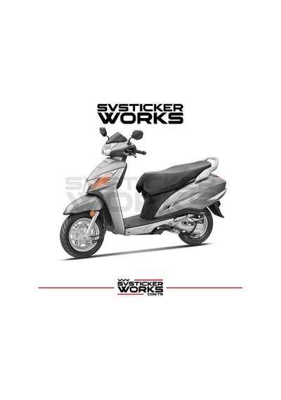 Honda Activa S Far Sticker Şeffaf Folyo Turuncu