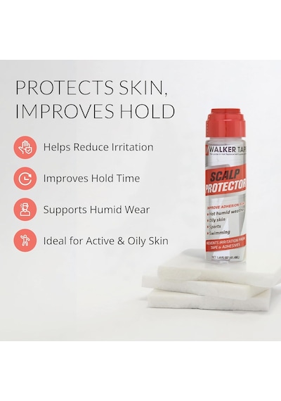Walker Tape Scalp Protector Thick Protez Saç Uygulaması İçin Ter Önleyici 1.4 Fl Oz 41.4ml