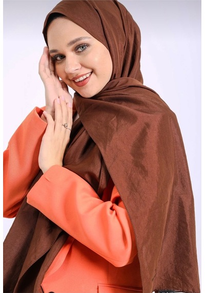 Ardün Hijab İpeksi Vual Şal İthal Kumaş, Yüksek Kalite Ve İtalyan Dikiş Bej - 937766693 Bej