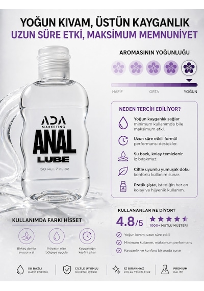 Ada Marketing 50 Ml Ananas Aromalı Anal Kayganlaştırıcı Jel Özel Seri